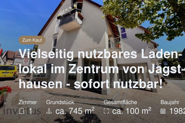 Nicht mehr verfügbar: Vielseitig nutzbares Ladenlokal im Zentrum von Jagsthausen – sofort nutzbar!