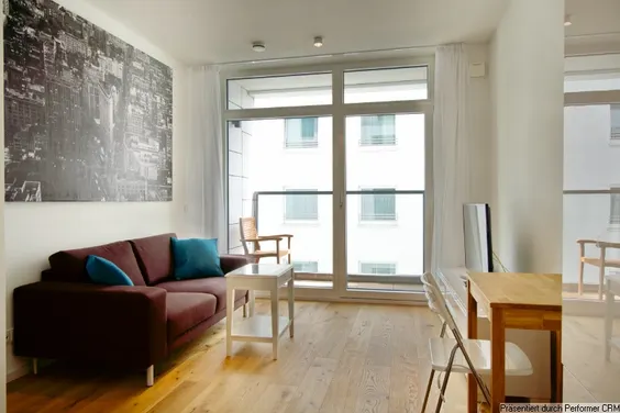 Modern furnished apartment with parking space, in the Le Flair development in Pempelfort