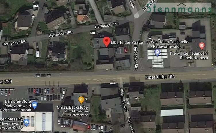 Baugrundstück in Radevormwald-Herbeck (Quelle: Google Maps)