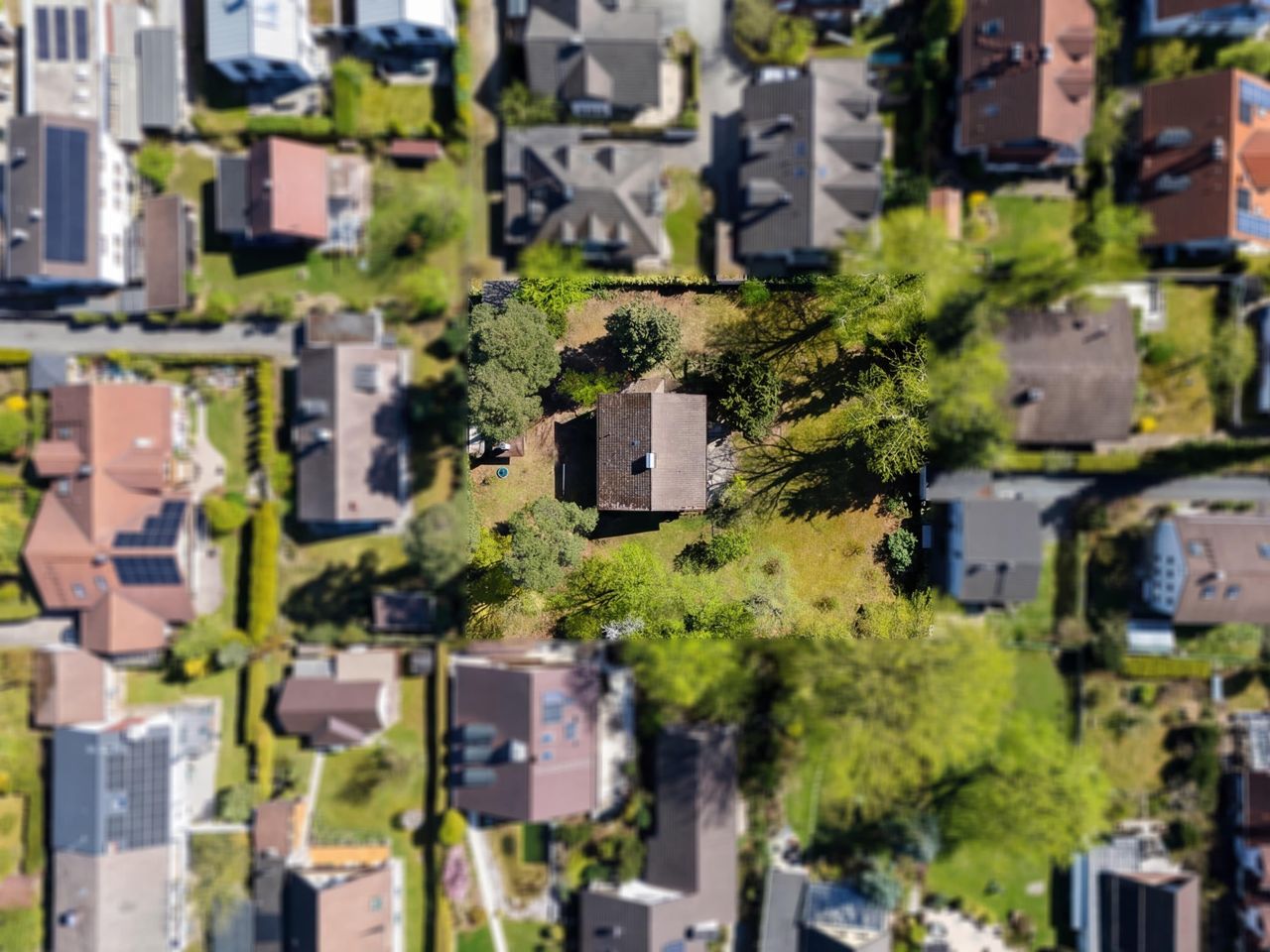 Vogelperspektive Grundstück