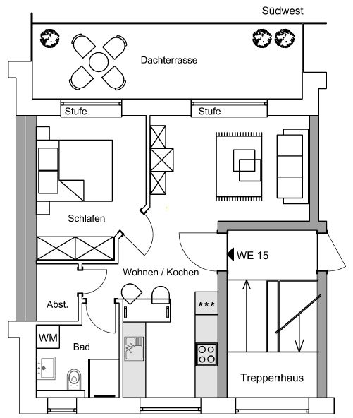 Grundriss WE15
