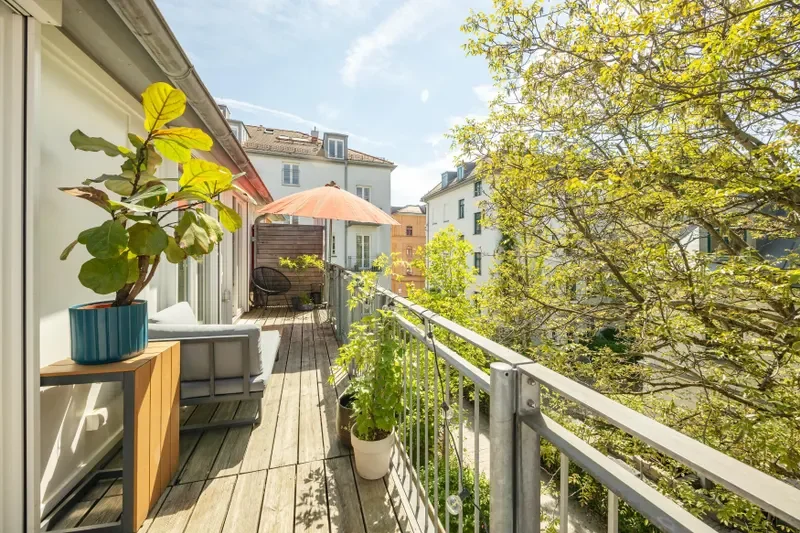 Dachterrasse Westausrichtung
