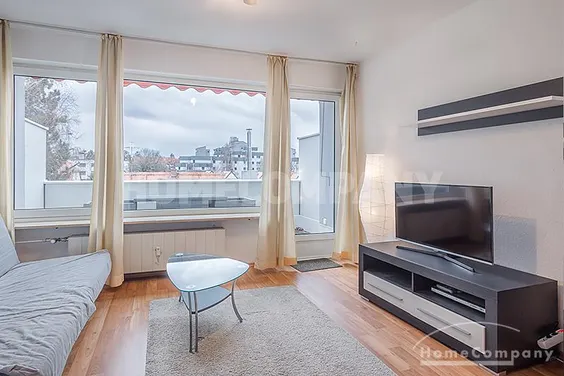 Sonnige, komplett renovierte 1-Zimmer-Wohnung Süd-Westlage mit Balkon Nähe Westpark