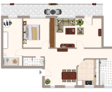 Wohnung mit Aufzug, Garage und 2 Stellplätzen -Salinencenter Unna-