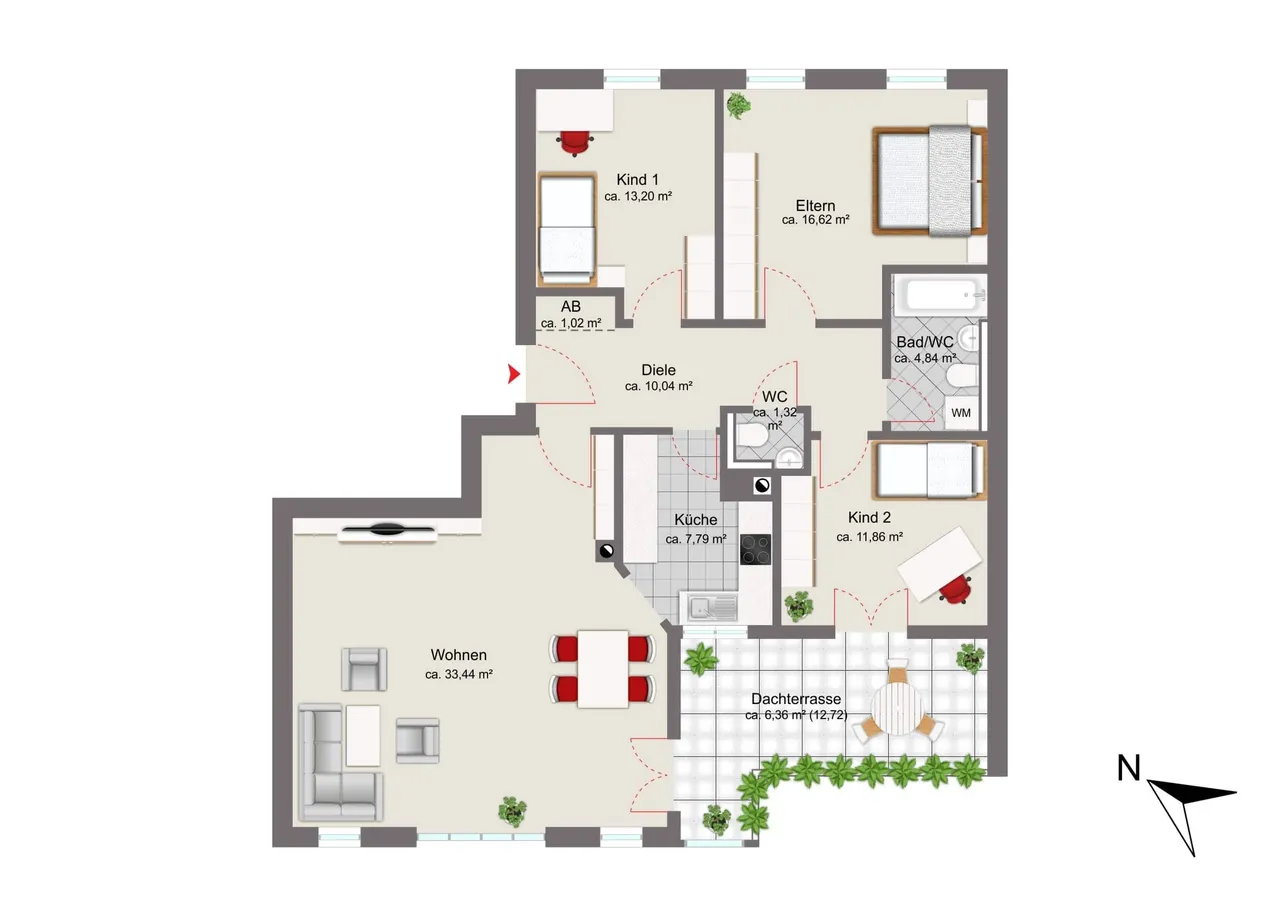 Grundriss Oberstes Geschoss