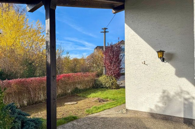 Blick auf den vorderen Gartenbereich