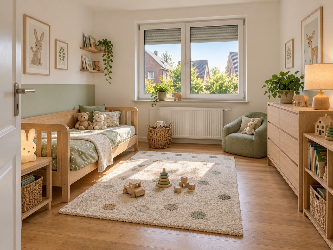 Zweites Kinderzimmer (KI-Visualisierung)