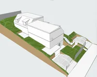 Es handelt sich um unverbindliche Illustrationen mit Sonderausstattungen. Die Bauausführung erfolgt durch das Bauunternehmen