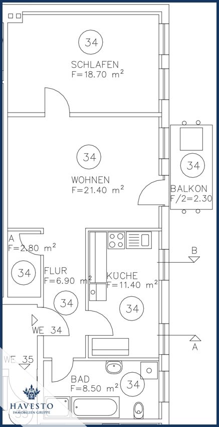 Exklusiv renovierte 2-Zimmer Wohnung mit Balkon ins Grüne, neuer EBK & hochwertiger Ausstattung! - Photo 5
