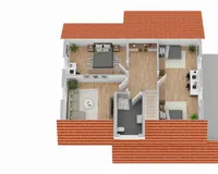 Grundriss Dachgeschoss (nicht maßstabsgetreu)