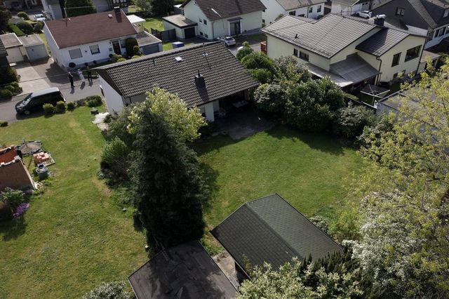 Drohnenaufnahme Garten