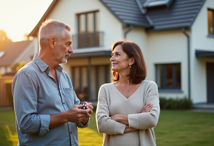 Hausverkauf ohne einen Makler: Vor- und Nachteile im Überblick - Beitragsbild (Flux-advanced)