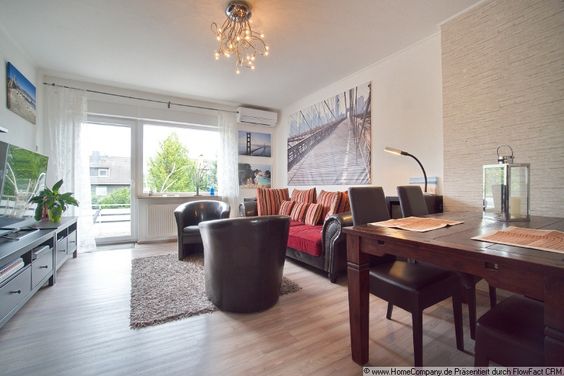Schöne und 3-Zimmer-Wohnung in Kamen mit zwei Schlafmöglichkeiten und Terrasse