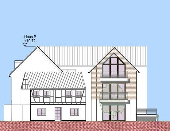 Ansicht Haus C,B