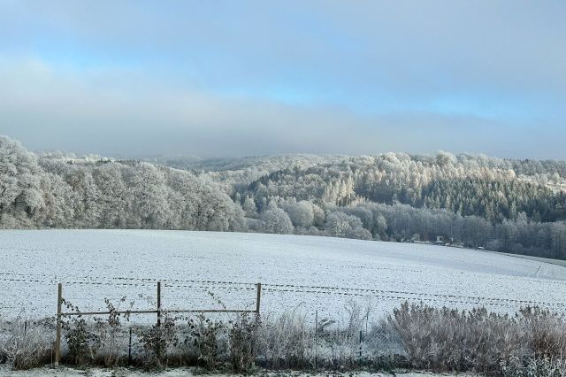 Aussicht mit Schnee 