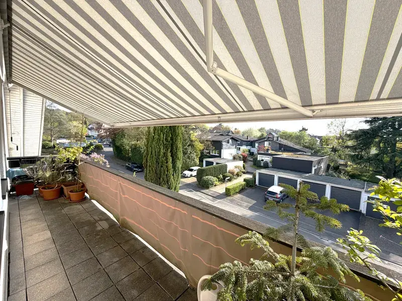 Balkon in Südausrichtung