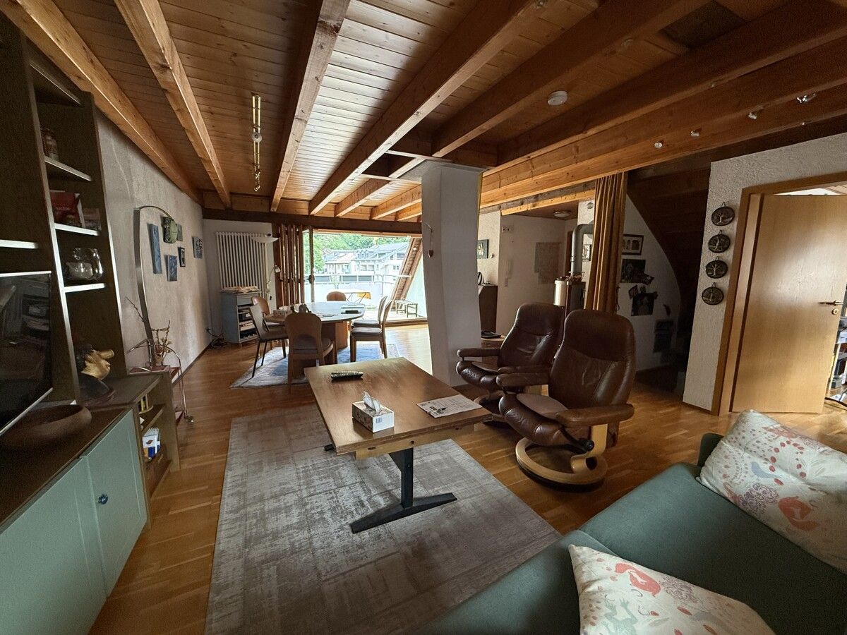 Wohnzimmer mit Kaminofen