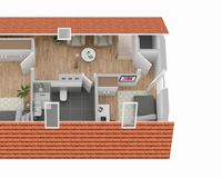 Grundriss Dachgeschoss (nicht maßstabsgetreu)