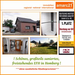 ! Schönes freistehendes EFH in Homberg- teilweise saniert- großer Garten- große Garage !