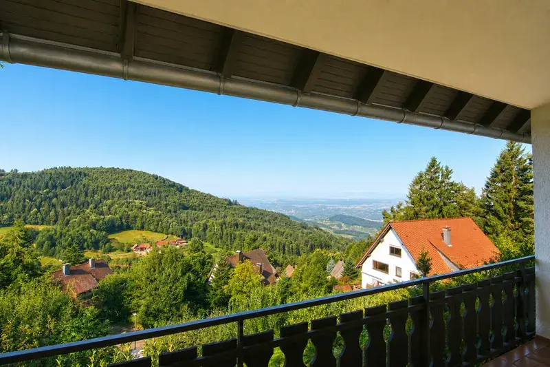 Ausblick Balkon