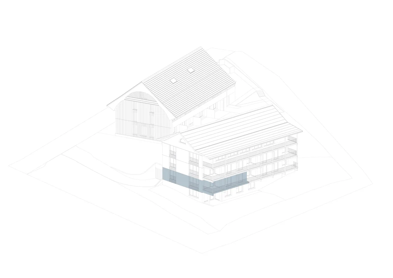 Axonometrie Wohnung 2