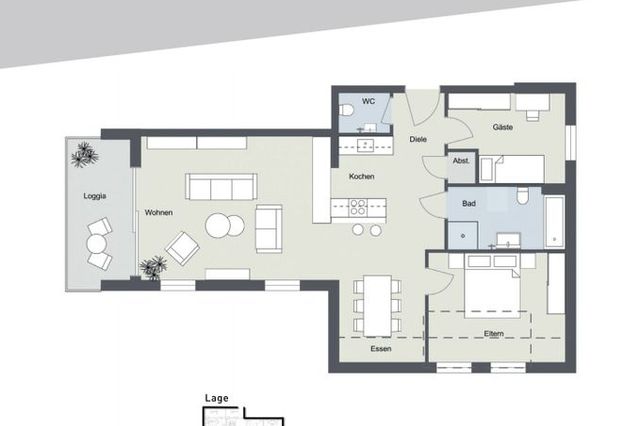 Grundriss Wohnung Nr. 9