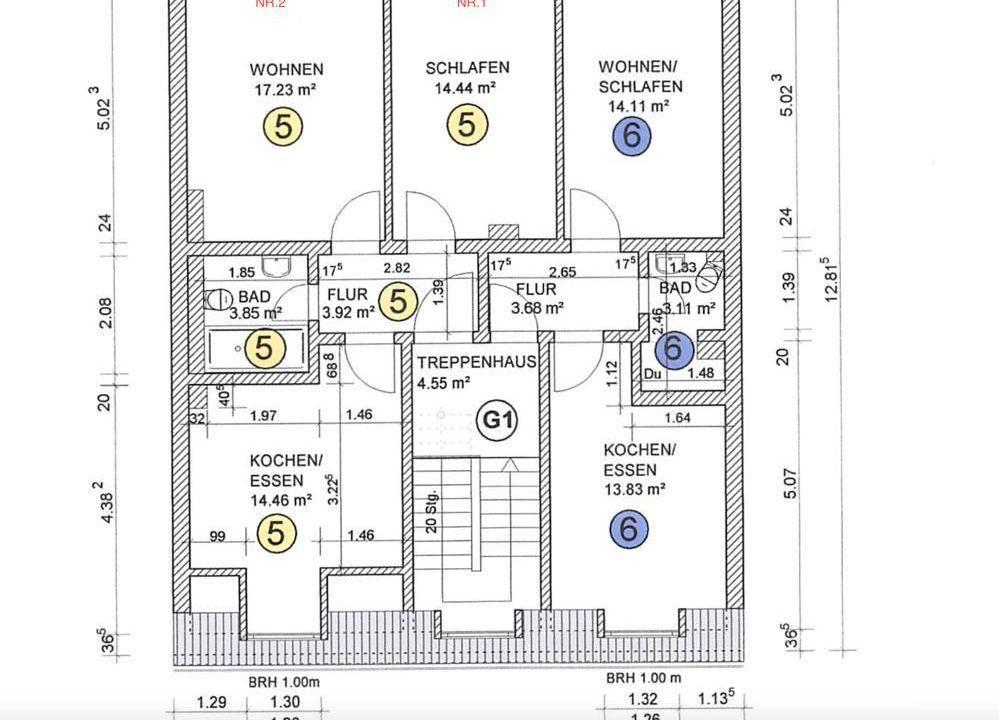 Grundriss  Wohnung NR 5