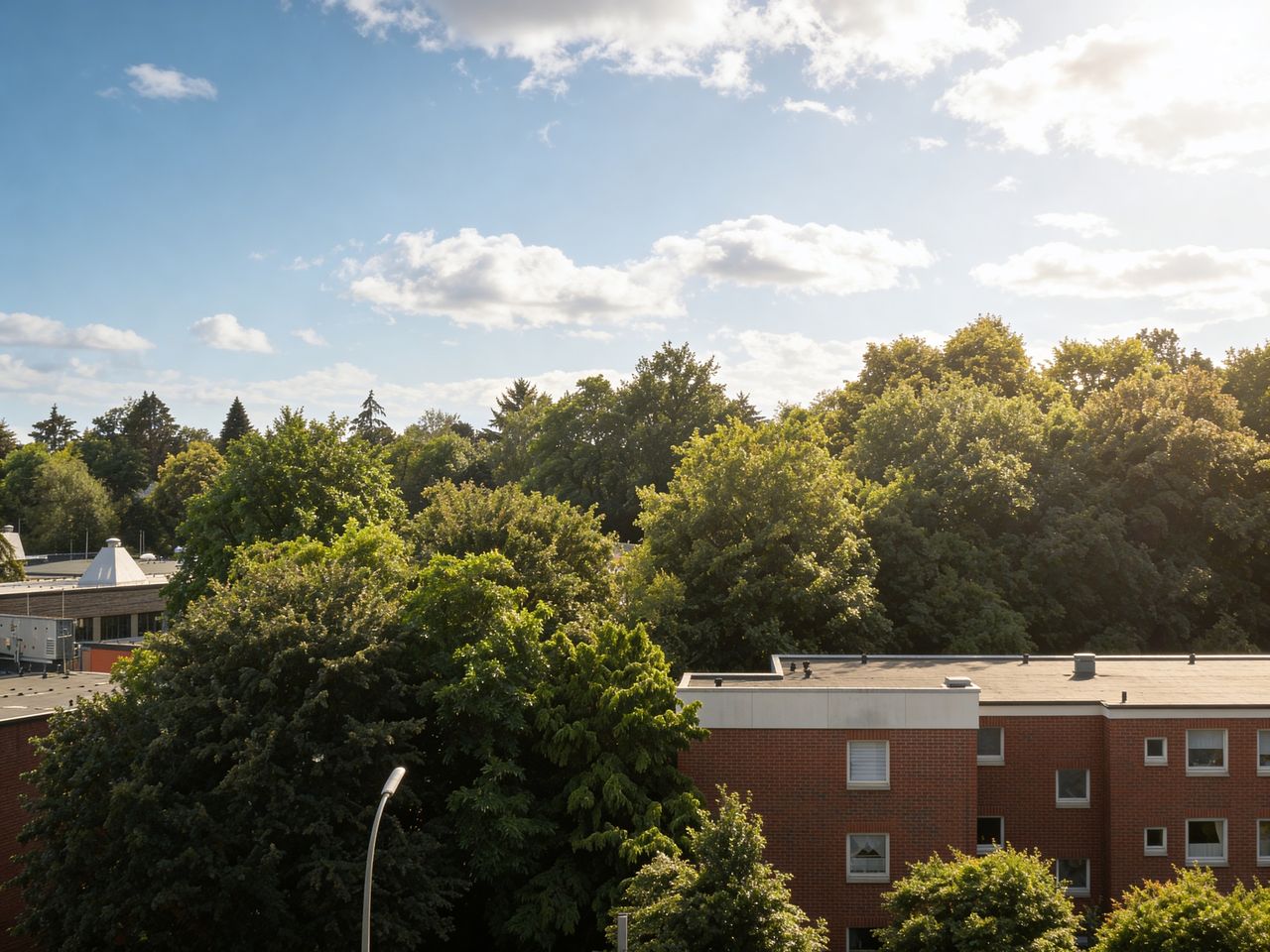 Blick vom Balkon