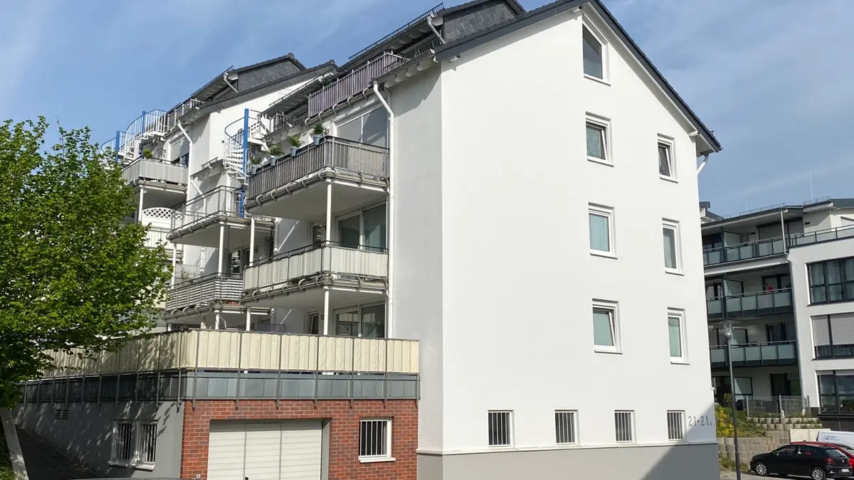 Häuseransicht der Balkonseiten