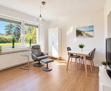 MÖBLIERTES EXKLUSIVES APPARTMENT IN MEERBUSCH-BÜDERICH INKL. TG-STELLPLATZ ZU MIETEN!