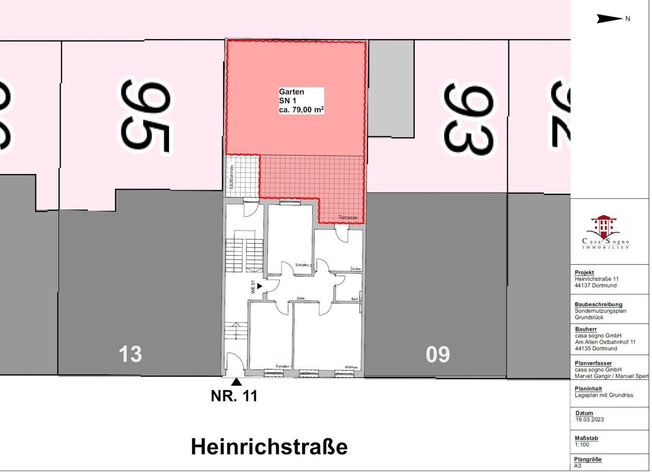Sondernutzungsplan Garten, WE01
