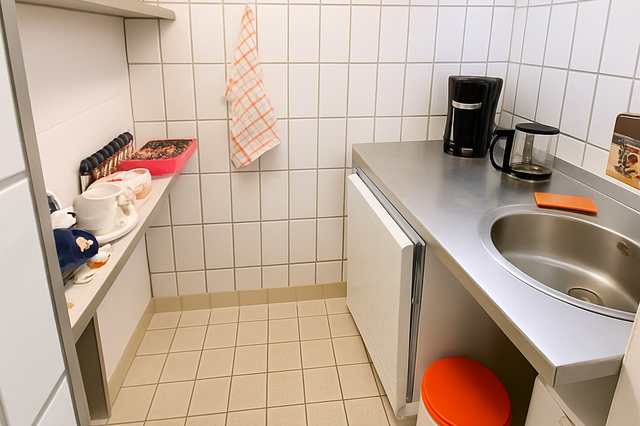 Teeküche im Untergeschoss