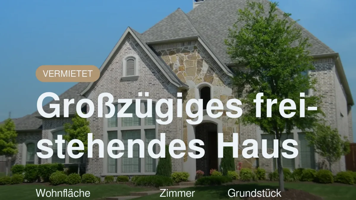 Neu im Angebot: Großzügiges freistehendes Haus