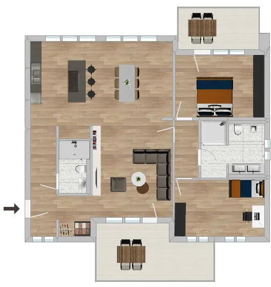 Grundriss WE 3
