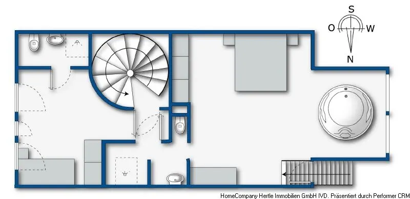 Grundriss obere Etage