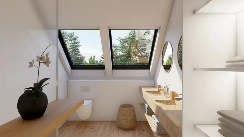Badezimmer Dachgeschoss