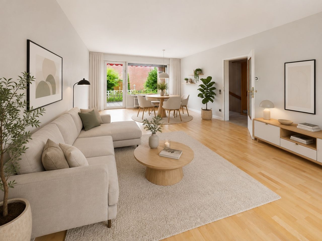 Wohnzimmer (Virtuelles Homestaging)