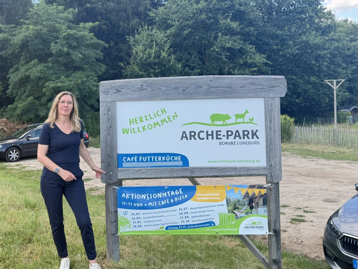 Eingang zum Arche-Park in Lüneburg-Ochtmissen