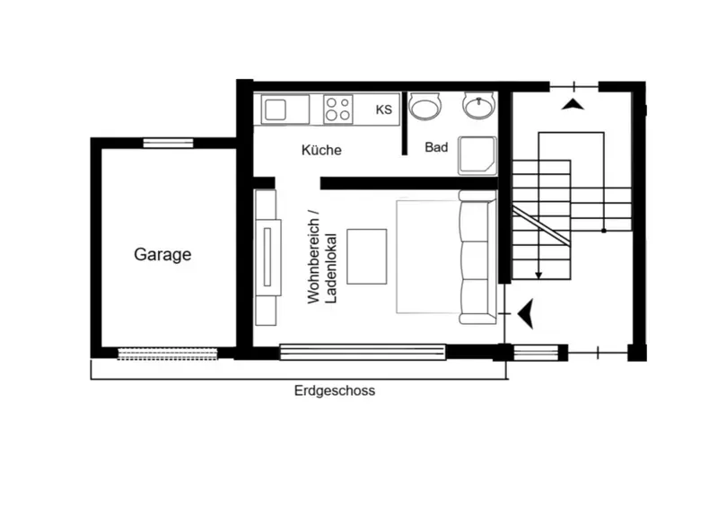 Solides Mehrfamilienhaus mit 6 WE plus ausgebautem Dachgeschoß und zusätzlicher Baufläche