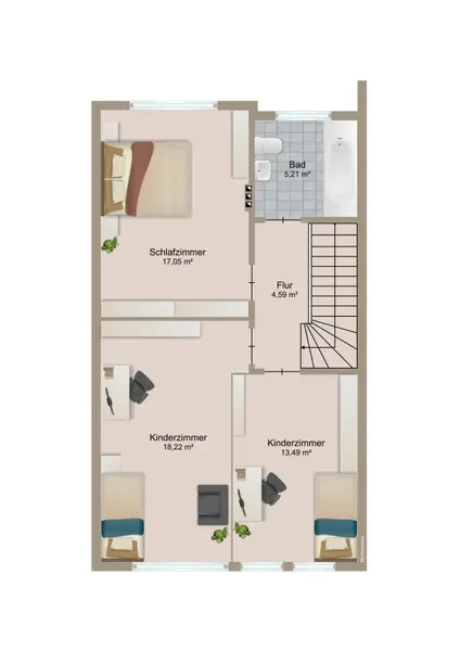 Grundriss Obergeschoss