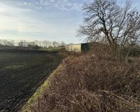 Erdhügel am Ende des Flurstücks