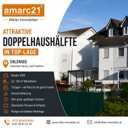 Doppelhaushälfte in Erlensee! Ideal für Familien mit Kindern, Sehr gepflegt! Grillterrasse