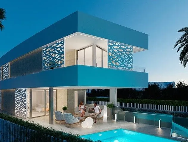 Außenansicht beleuchtet