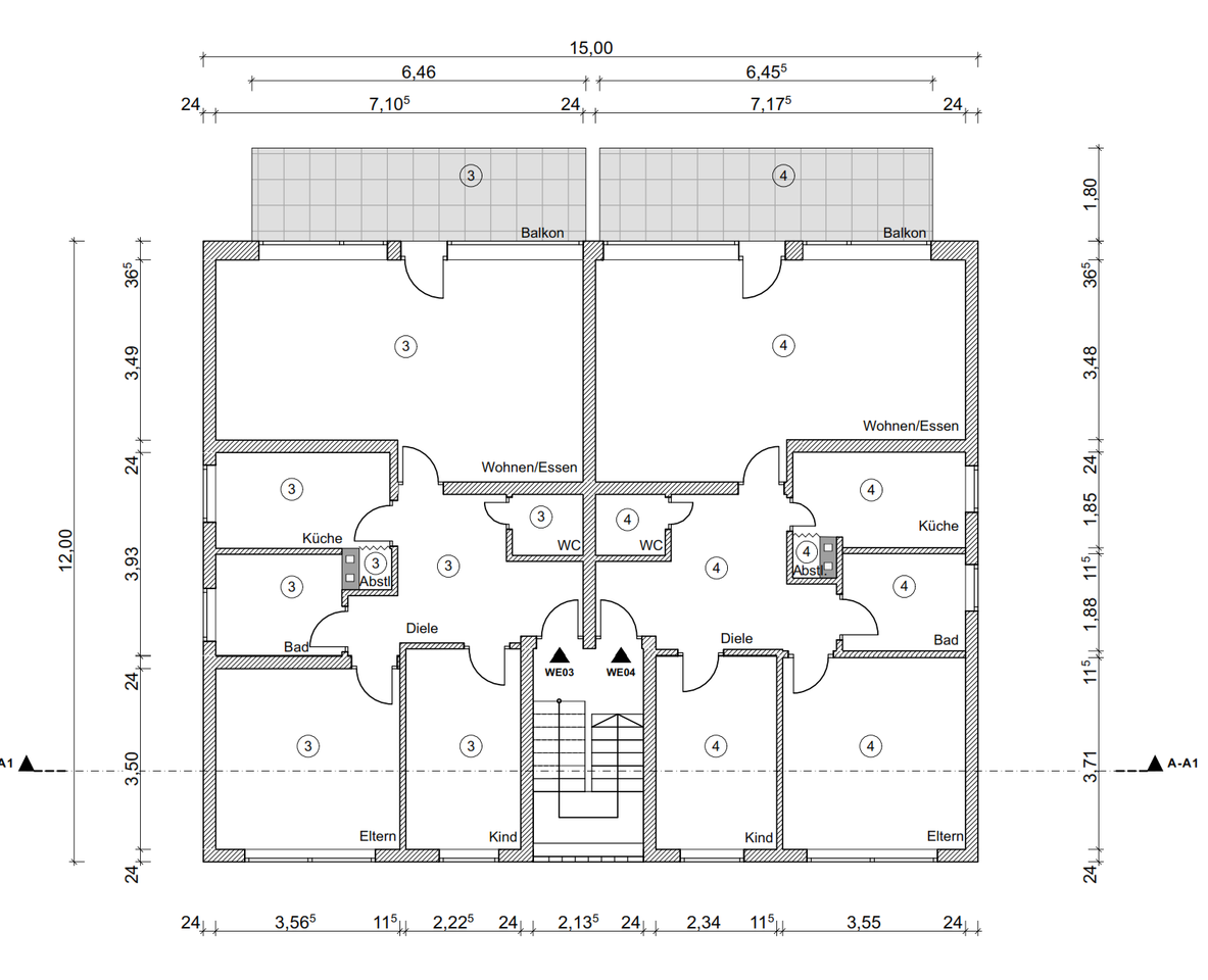 Grundriss Obergeschoss