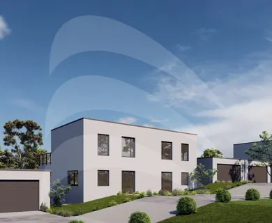 KfW40 Neubau: Toller Ausblick – Große Doppelhaushälfte im Baugebiet Neukirchen am Inn