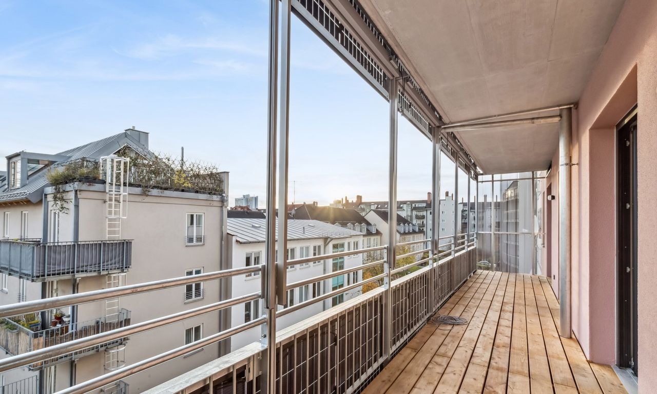 Balkon - Blick Richtung Westen
