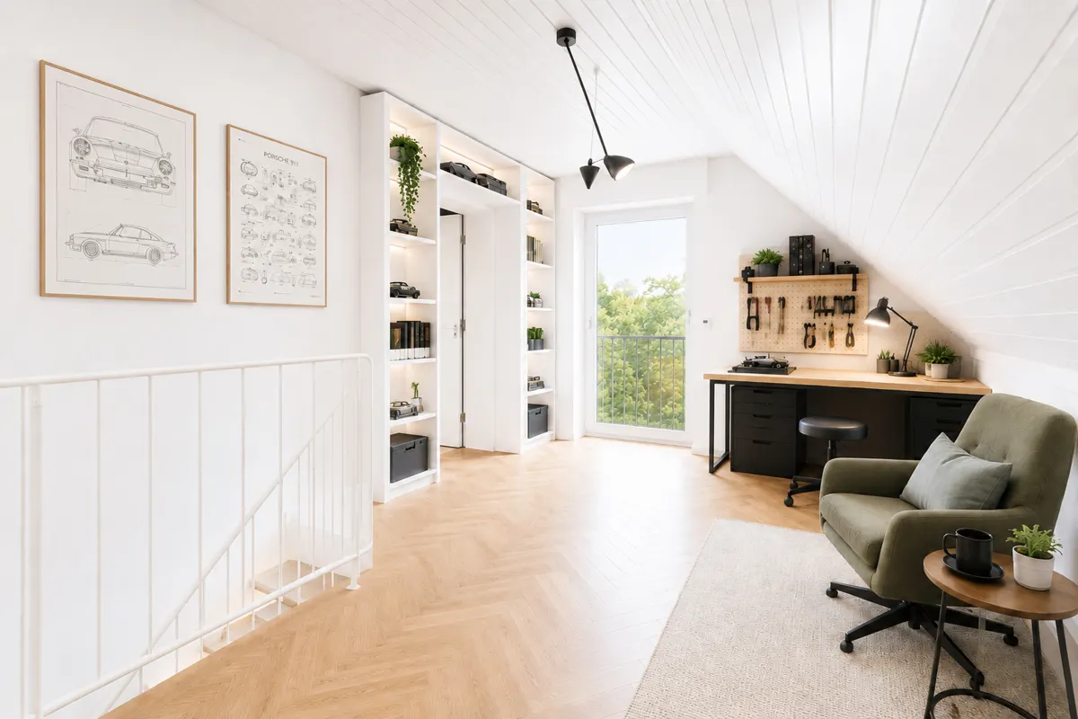 Kinderzimmer Dachgeschoss KI