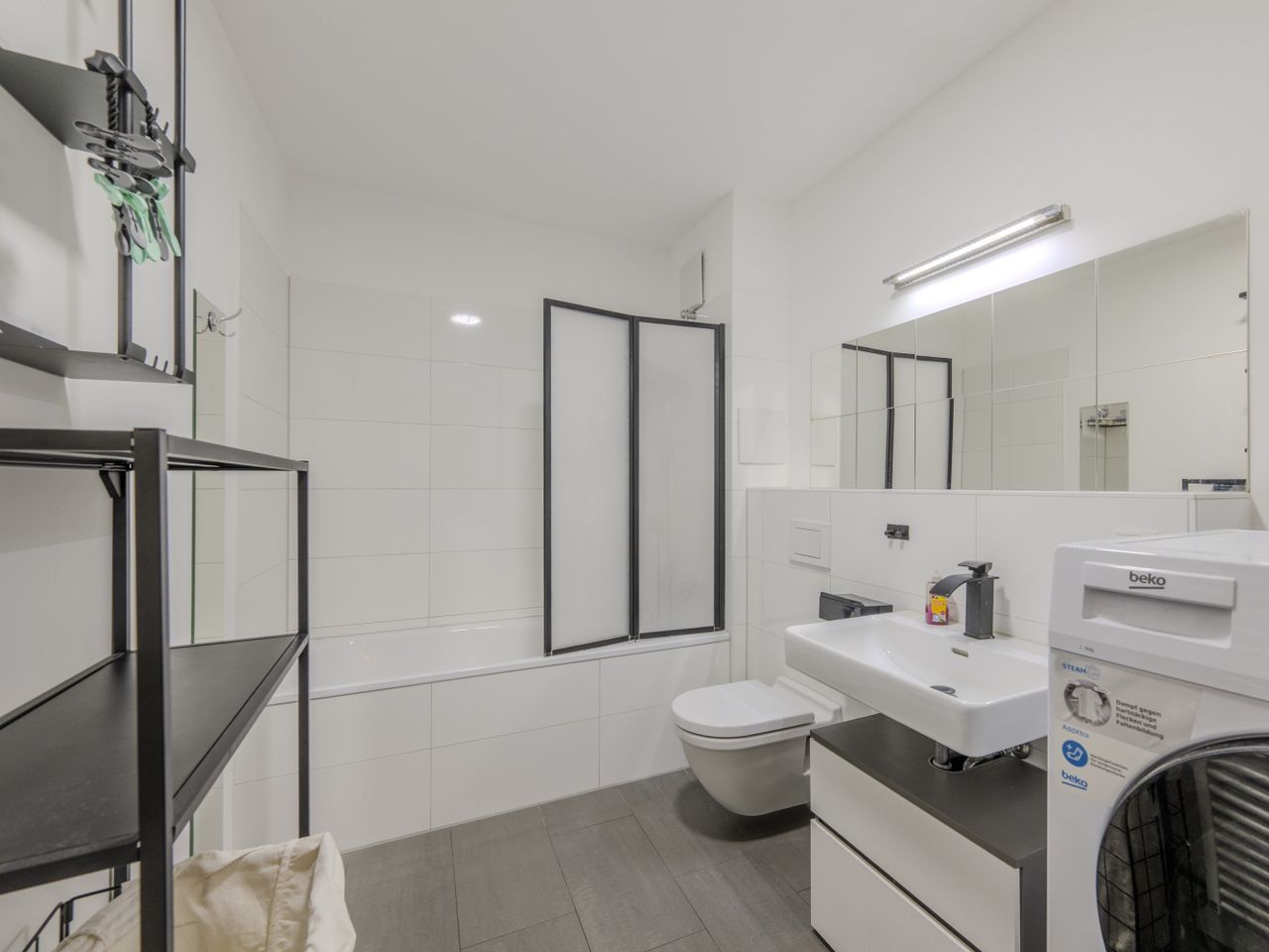 Wannenbad mit Waschmaschine