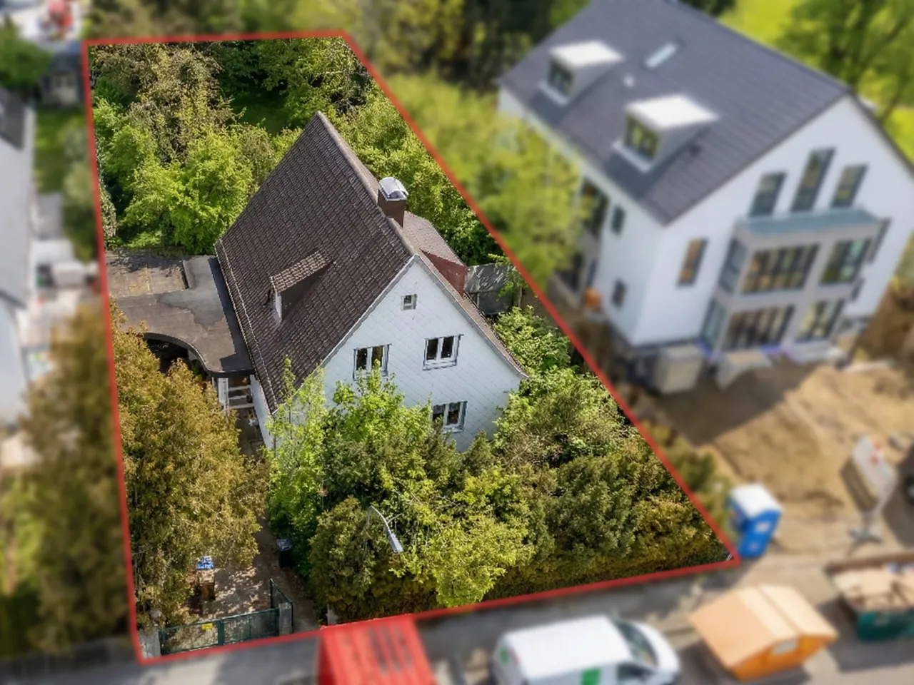 Grundstück von oben