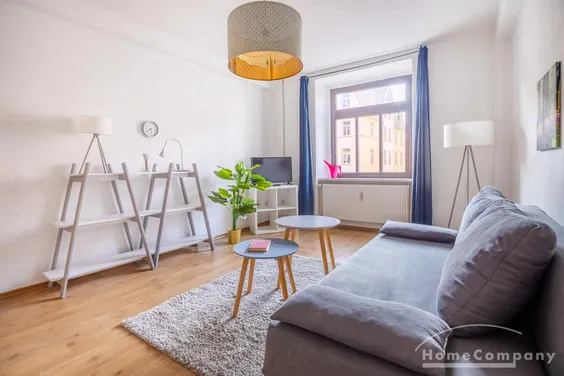 273061L HomeCompany Dresden Möbliert/Furnished 2-Zimmer Apartment in Dresden-Friedrichstadt max. 3 Personen